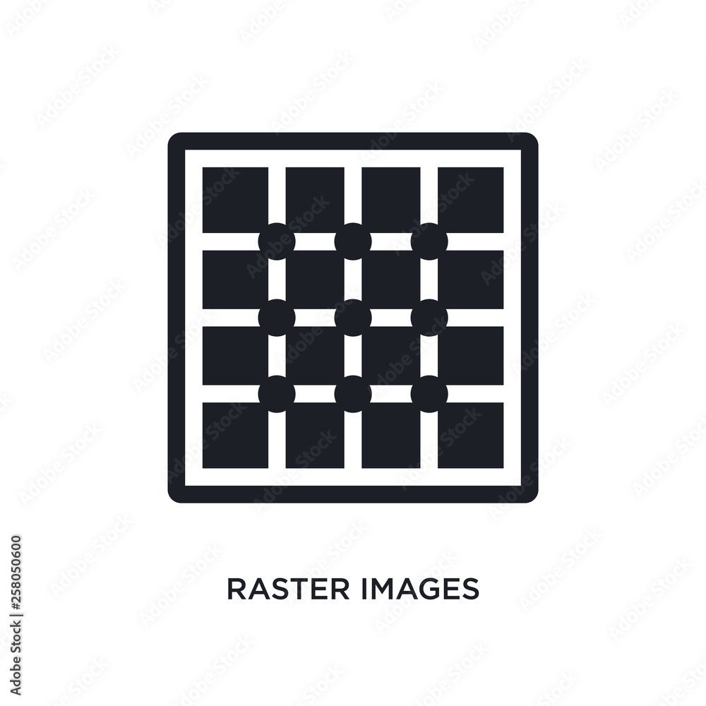 Poster raster images isolated icon. simple element illustration from technology concept icons. raster image