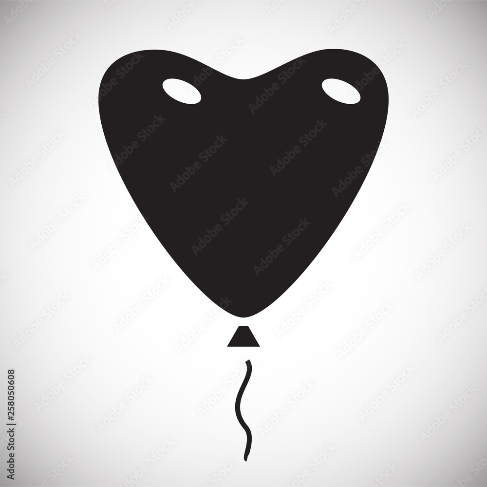 Poster ballon icon on background for graphic and web design. simple vector sign. internet concept symbol fo