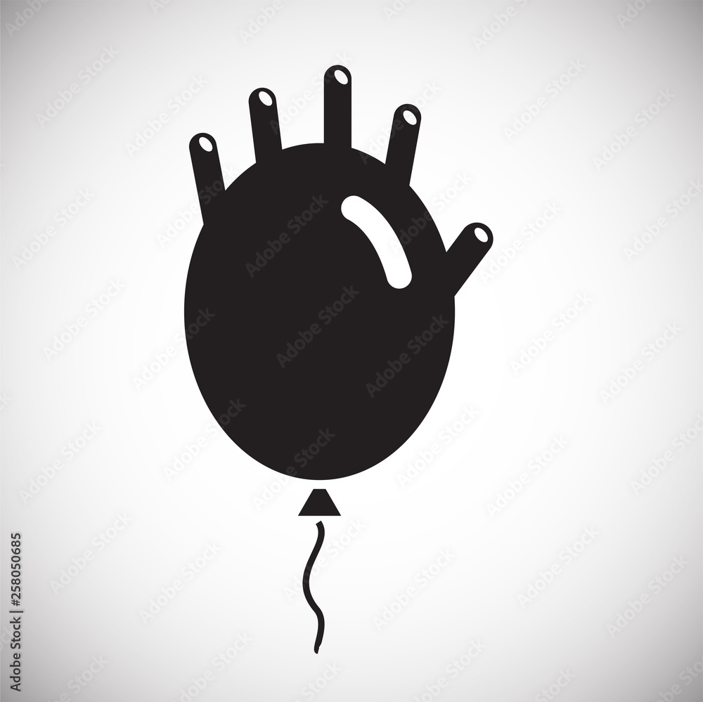 Poster ballon icon on background for graphic and web design. simple vector sign. internet concept symbol fo