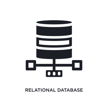 relational database management system isolated icon. simple element illustration from technology concept icons. relational database management system editable logo sign symbol design on white
