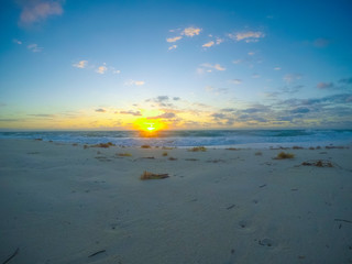 sunrise on playa blanca, cancun Quintana Roo, Mexico
