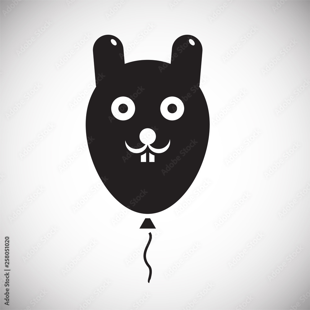 Poster ballon icon on background for graphic and web design. simple vector sign. internet concept symbol fo