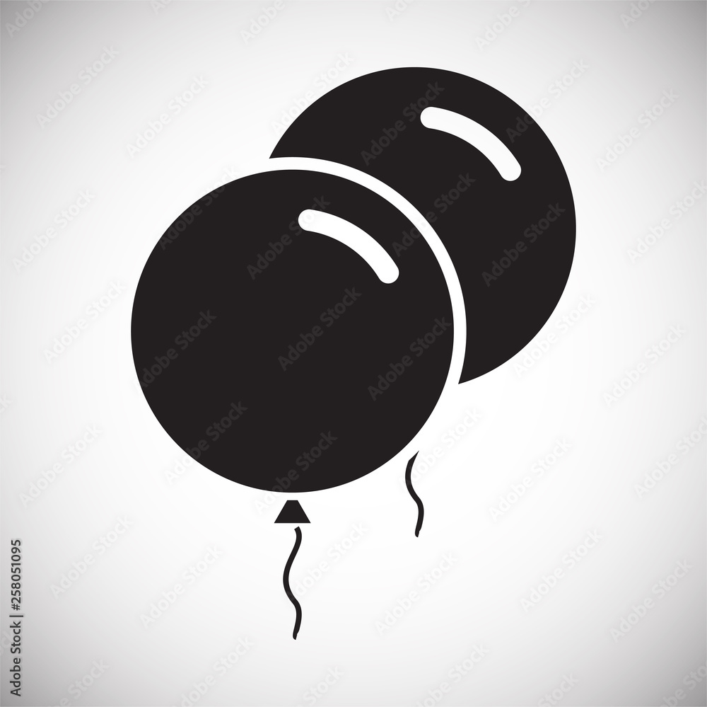 Poster ballon icon on background for graphic and web design. simple vector sign. internet concept symbol fo