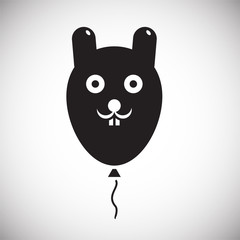 Ballon icon on background for graphic and web design. Simple vector sign. Internet concept symbol for website button or mobile app.