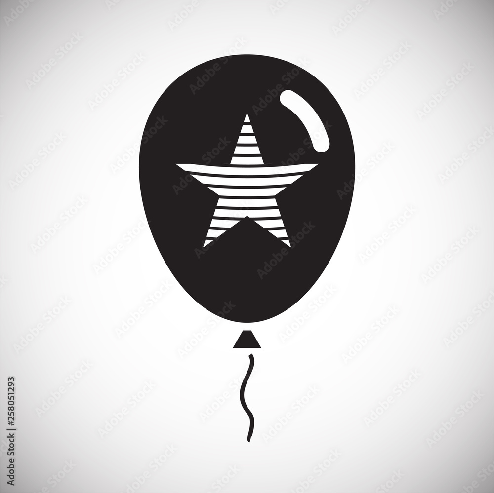 Poster ballon icon on background for graphic and web design. simple vector sign. internet concept symbol fo