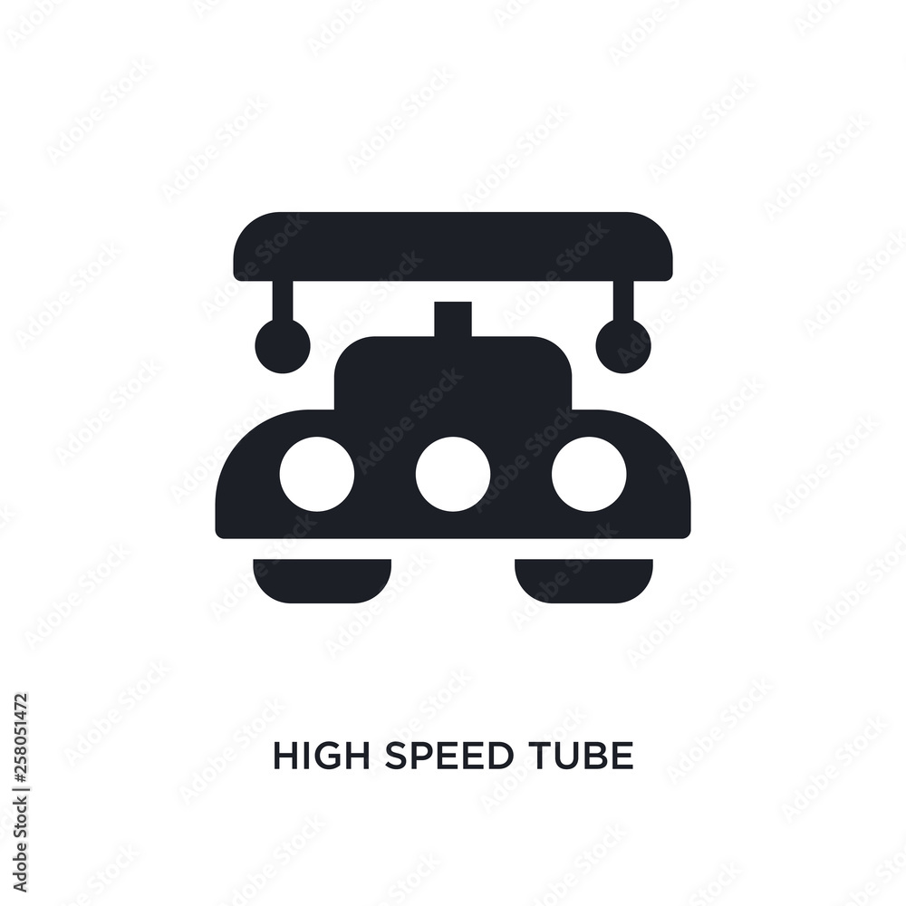 Poster high speed tube isolated icon. simple element illustration from artificial intellegence concept icon