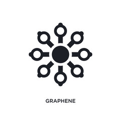 graphene isolated icon. simple element illustration from artificial intellegence concept icons. graphene editable logo sign symbol design on white background. can be use for web and mobile