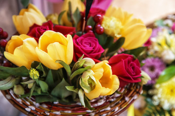 Beautiful bouquet of fresh flowers