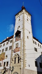 Fototapeta na wymiar Würzburg, Grafeneckart, Rathausturm