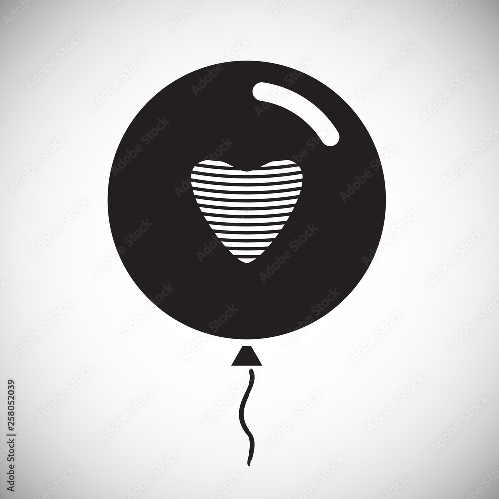 Poster ballon icon on background for graphic and web design. simple vector sign. internet concept symbol fo
