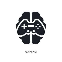 gaming isolated icon. simple element illustration from artificial intelligence concept icons. gaming editable logo sign symbol design on white background. can be use for web and mobile