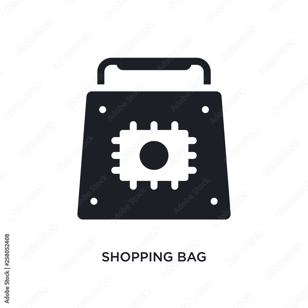 Poster shopping bag isolated icon. simple element illustration from artificial intelligence concept icons. 