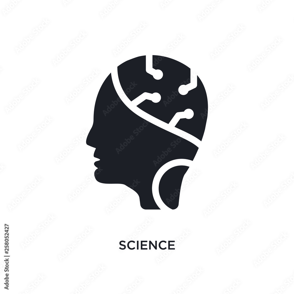 Poster science isolated icon. simple element illustration from artificial intelligence concept icons. scien