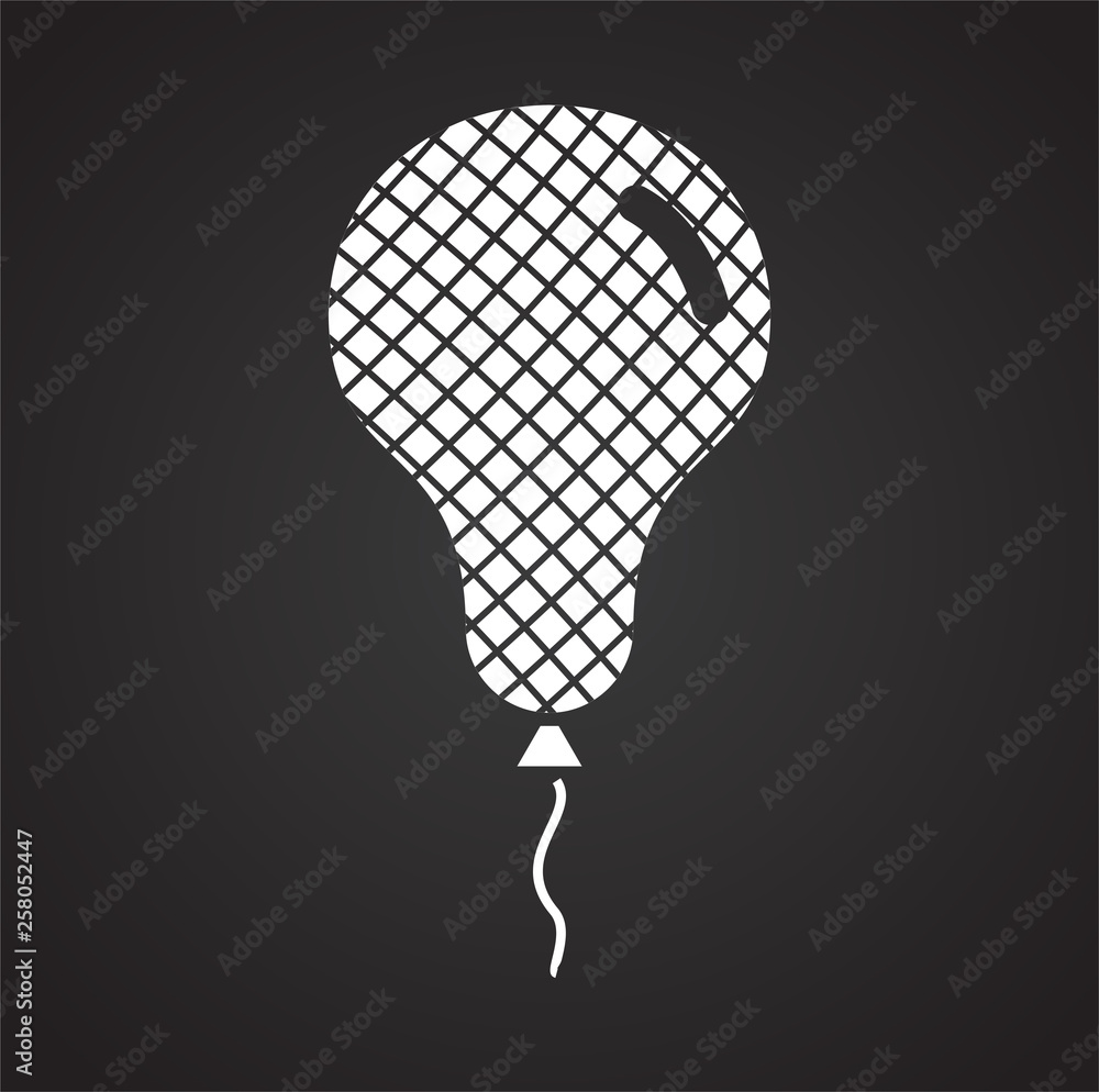 Poster ballon icon on background for graphic and web design. simple vector sign. internet concept symbol fo