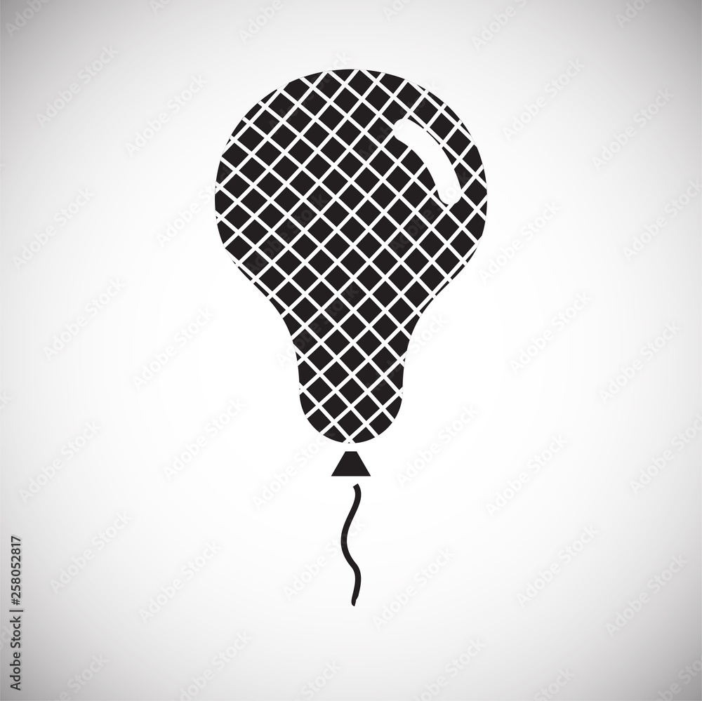 Poster ballon icon on background for graphic and web design. simple vector sign. internet concept symbol fo
