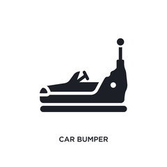 car bumper isolated icon. simple element illustration from car parts concept icons. car bumper editable logo sign symbol design on white background. can be use for web and mobile