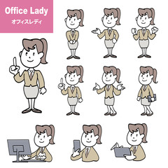オフィスレディセット