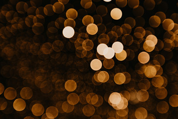 golden  bokeh lights blurred background