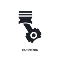car piston isolated icon. simple element illustration from car parts concept icons. car piston editable logo sign symbol design on white background. can be use for web and mobile