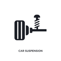 car suspension isolated icon. simple element illustration from car parts concept icons. car suspension editable logo sign symbol design on white background. can be use for web and mobile