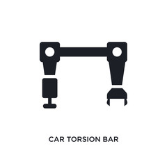 car torsion bar isolated icon. simple element illustration from car parts concept icons. car torsion bar editable logo sign symbol design on white background. can be use for web and mobile