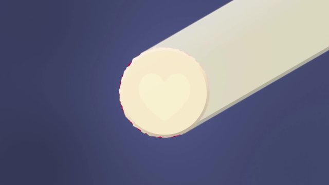 Social Media Heart Icon Light Reveal
