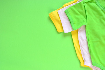 Baby bodysuit clothes background