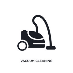 vacuum cleaning isolated icon. simple element illustration from cleaning concept icons. vacuum cleaning editable logo sign symbol design on white background. can be use for web and mobile