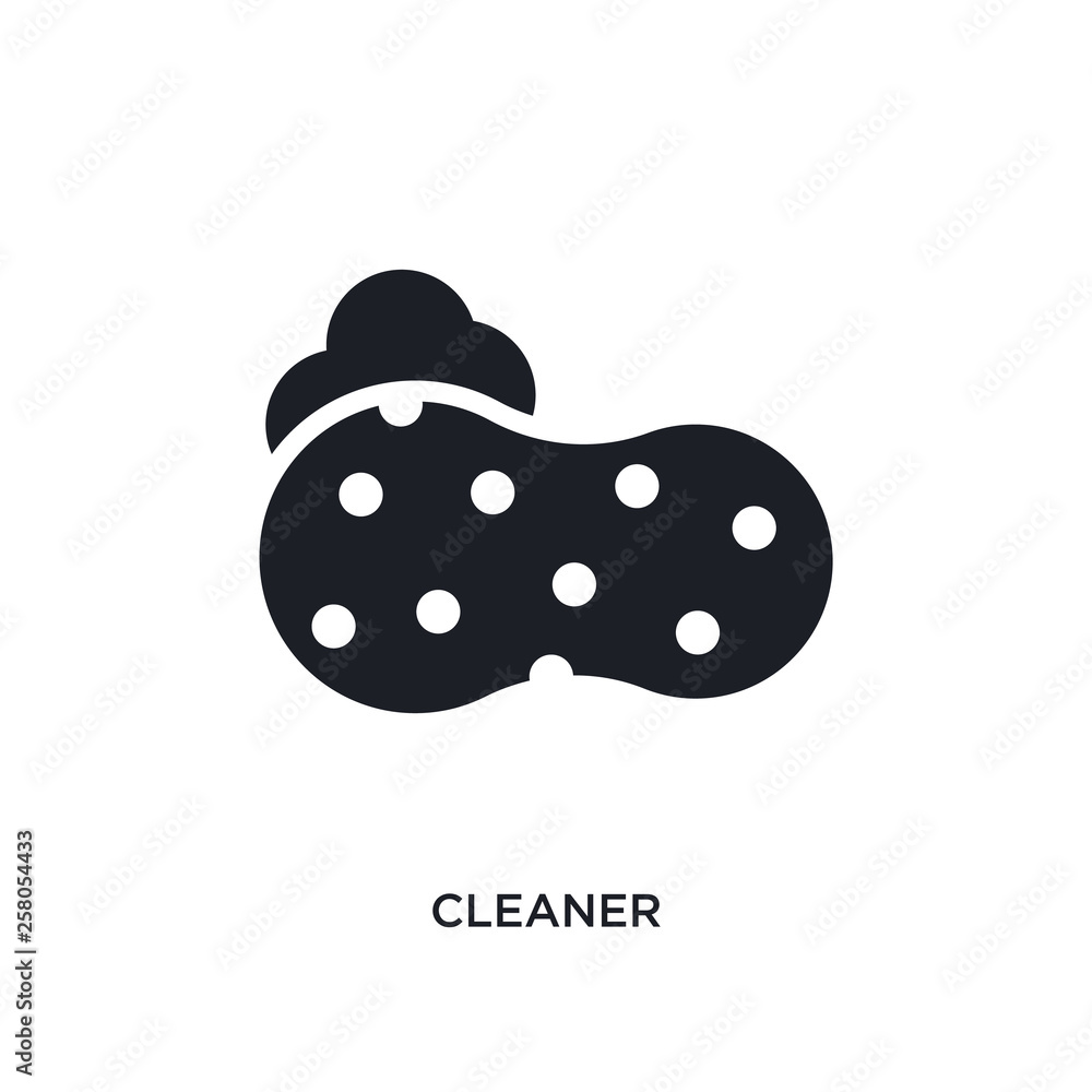 Poster cleaner isolated icon. simple element illustration from cleaning concept icons. cleaner editable log