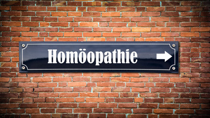 Fototapeta premium Schild 404 - Homöopathie