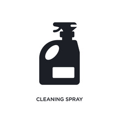 cleaning spray isolated icon. simple element illustration from cleaning concept icons. cleaning spray editable logo sign symbol design on white background. can be use for web and mobile