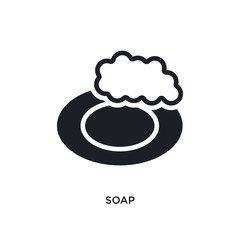 soap isolated icon. simple element illustration from cleaning concept icons. soap editable logo sign symbol design on white background. can be use for web and mobile
