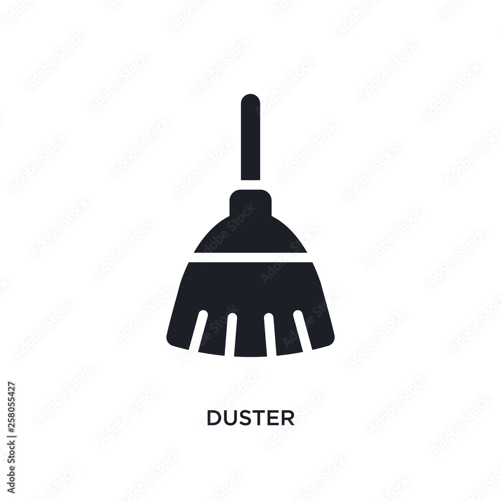 Poster duster isolated icon. simple element illustration from cleaning concept icons. duster editable logo 