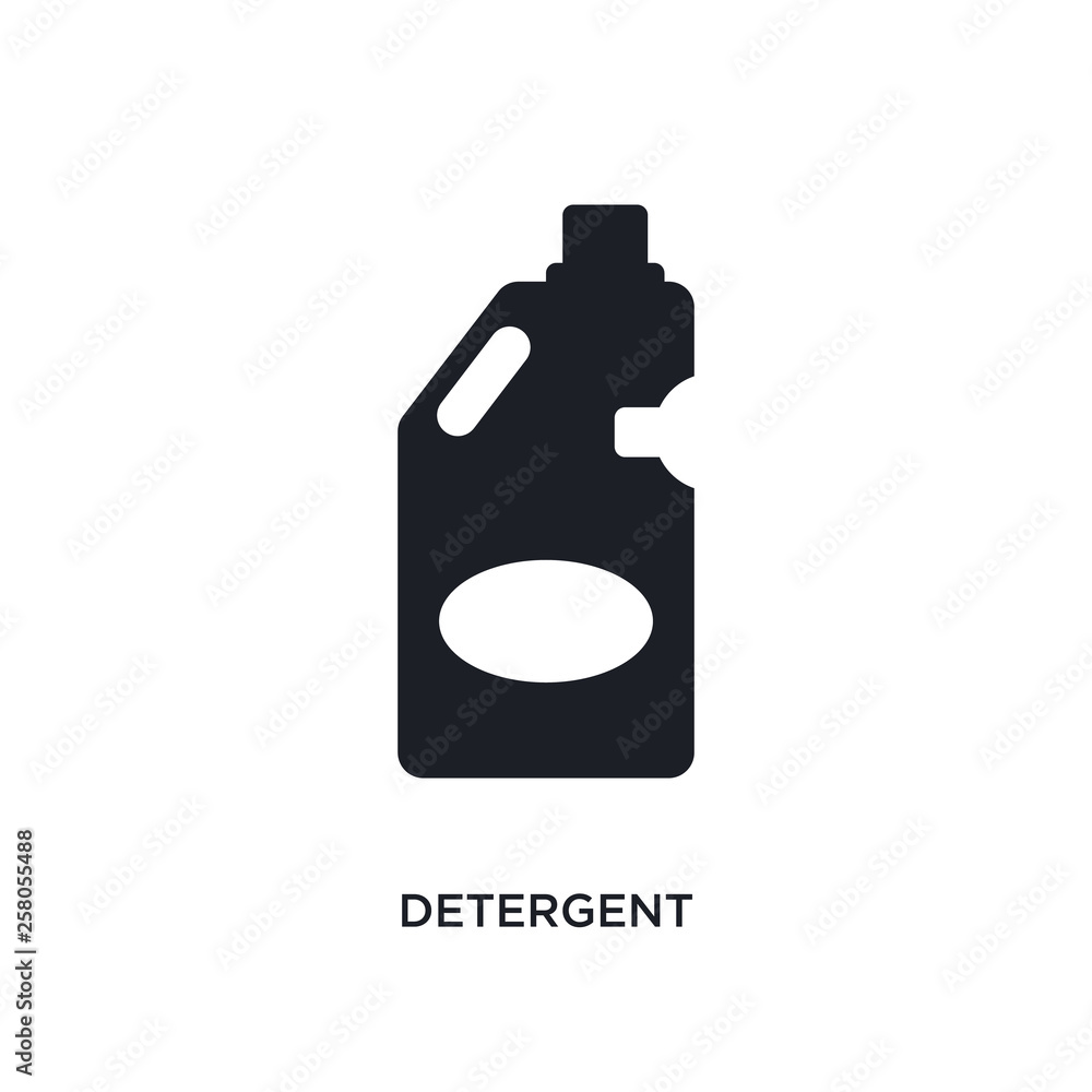 Poster detergent isolated icon. simple element illustration from cleaning concept icons. detergent editable