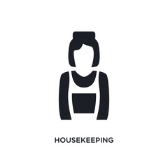 housekeeping isolated icon. simple element illustration from cleaning concept icons. housekeeping editable logo sign symbol design on white background. can be use for web and mobile