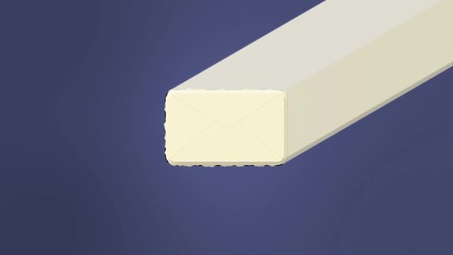 Social Media New Message Icon Light Reveal