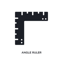 angle ruler isolated icon. simple element illustration from construction concept icons. angle ruler editable logo sign symbol design on white background. can be use for web and mobile