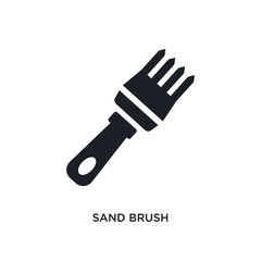 sand brush isolated icon. simple element illustration from construction concept icons. sand brush editable logo sign symbol design on white background. can be use for web and mobile