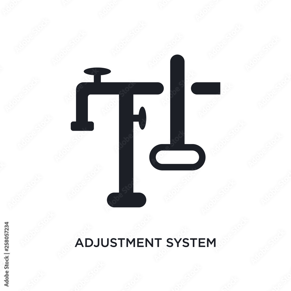 Poster adjustment system isolated icon. simple element illustration from construction concept icons. adjust