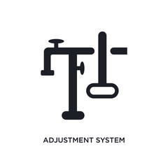 adjustment system isolated icon. simple element illustration from construction concept icons. adjustment system editable logo sign symbol design on white background. can be use for web and mobile