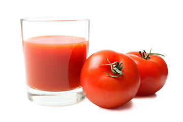 fresh tomato juice and natural organic tomato