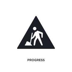 progress isolated icon. simple element illustration from construction concept icons. progress editable logo sign symbol design on white background. can be use for web and mobile