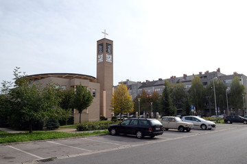 Church of Immaculate Conception of the Virgin Mary in Malesnica residential area, Zagreb, Croatia