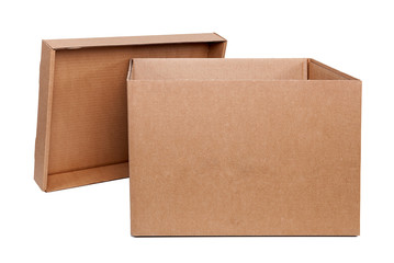 Moving boxes. Real estate concept.