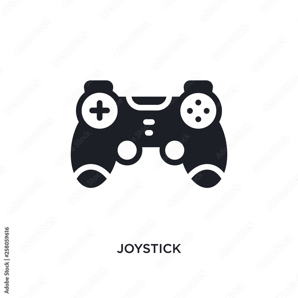 Poster joystick isolated icon. simple element illustration from electronic devices concept icons. joystick 