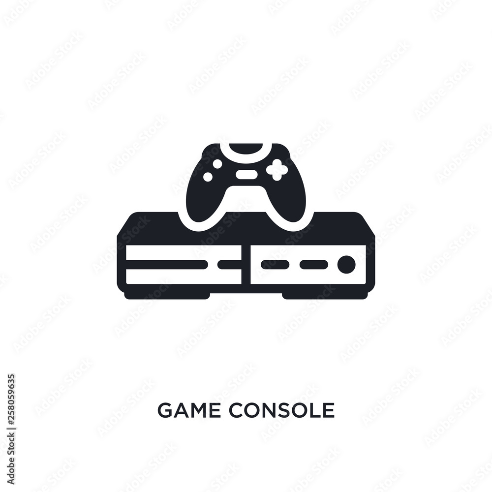 Poster game console isolated icon. simple element illustration from electronic devices concept icons. game 