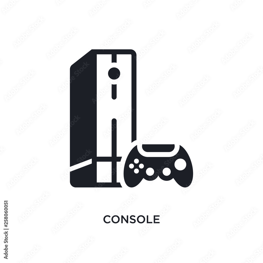 Poster console isolated icon. simple element illustration from electronic devices concept icons. console ed