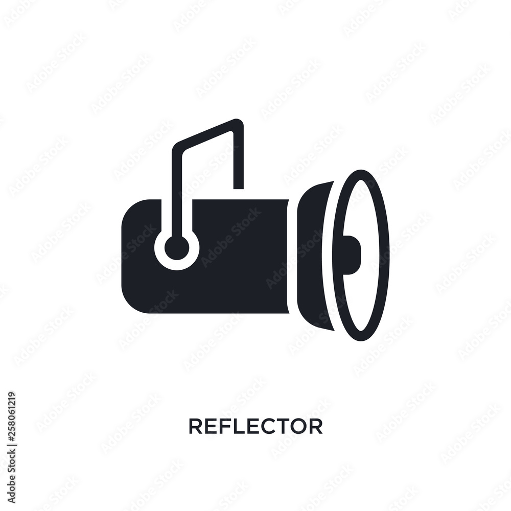 Poster reflector isolated icon. simple element illustration from electronic stuff fill concept icons. refle
