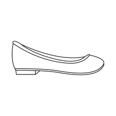 Shoe line icon
