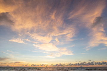 Sunset with clouds